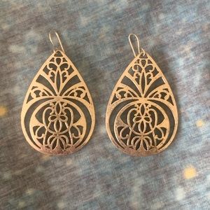 Vintage Metalwork Earrings